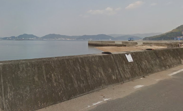 広島キジハタポイント 福山市内海町 横田港 横の護岸